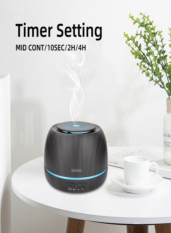 SEEDSEEL 300ML Essential Oil Diffuser,Ultrasonic Aromatherapy Diffuser, 7-Color Gradient Lights, Remote Control, 8 Hours Run Time, Suitable for Home,Office - Image 3